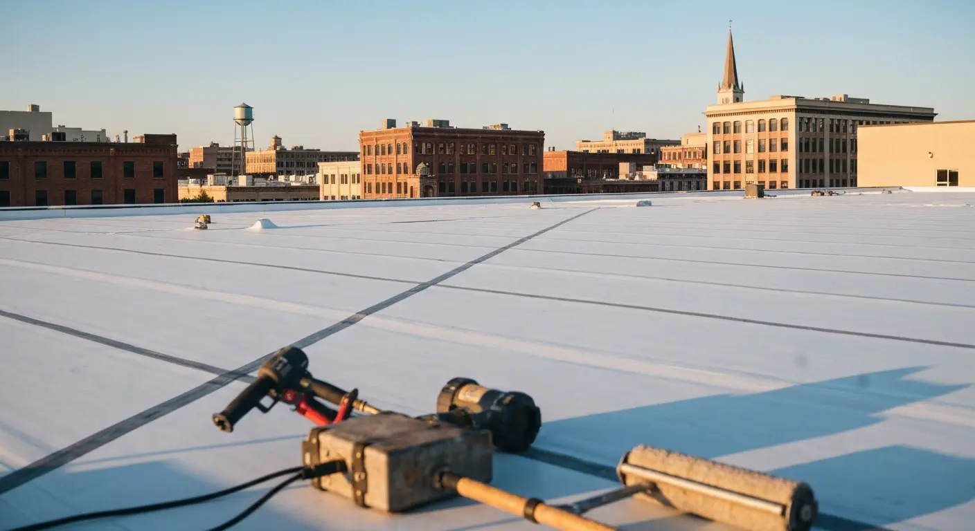 Commercial roofing project