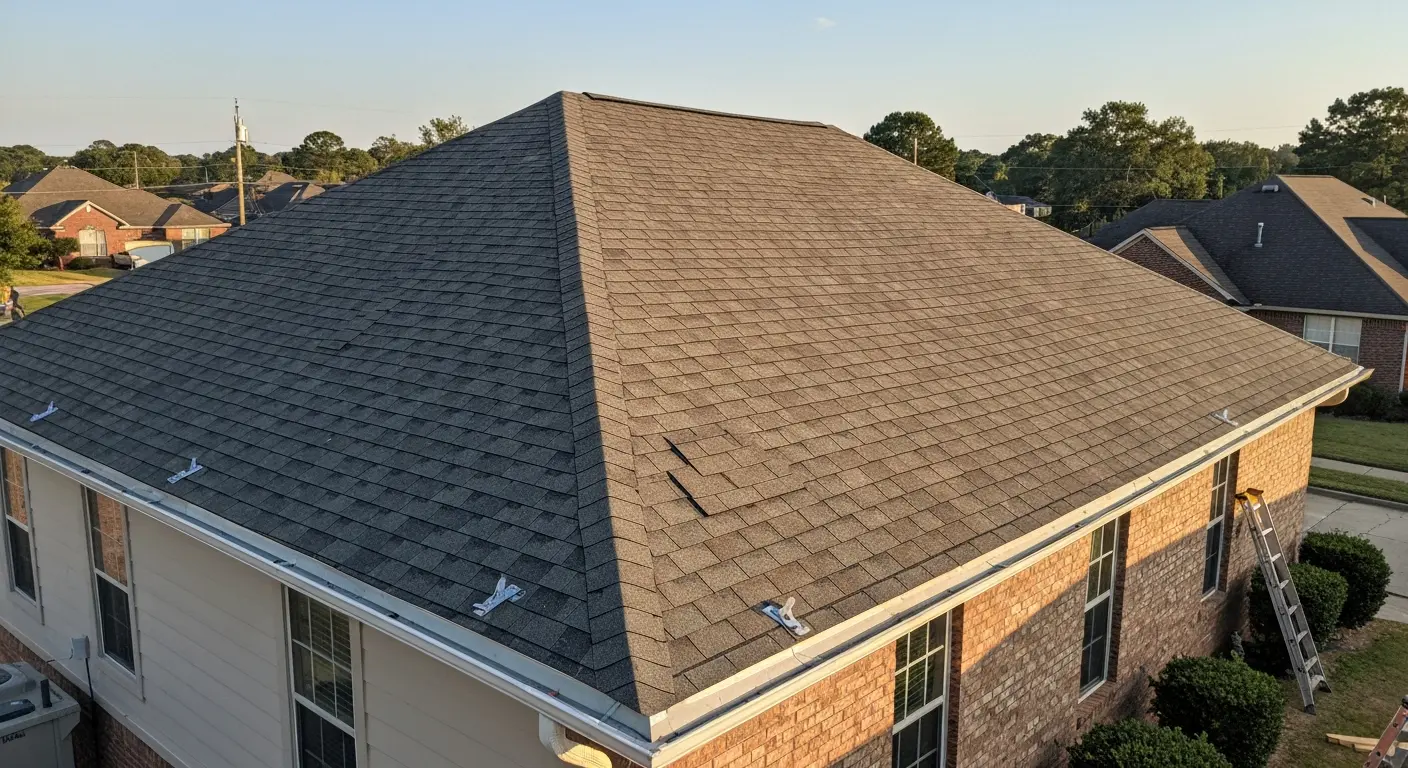 New roof installation