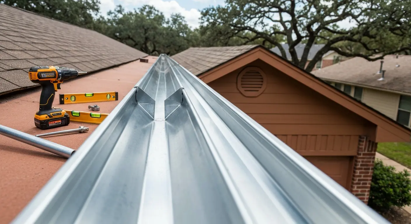 Gutter repair work