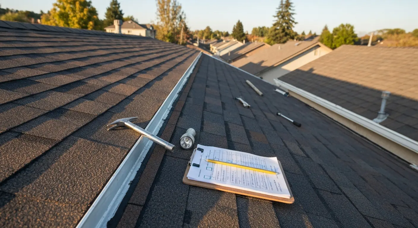 Professional roof inspection