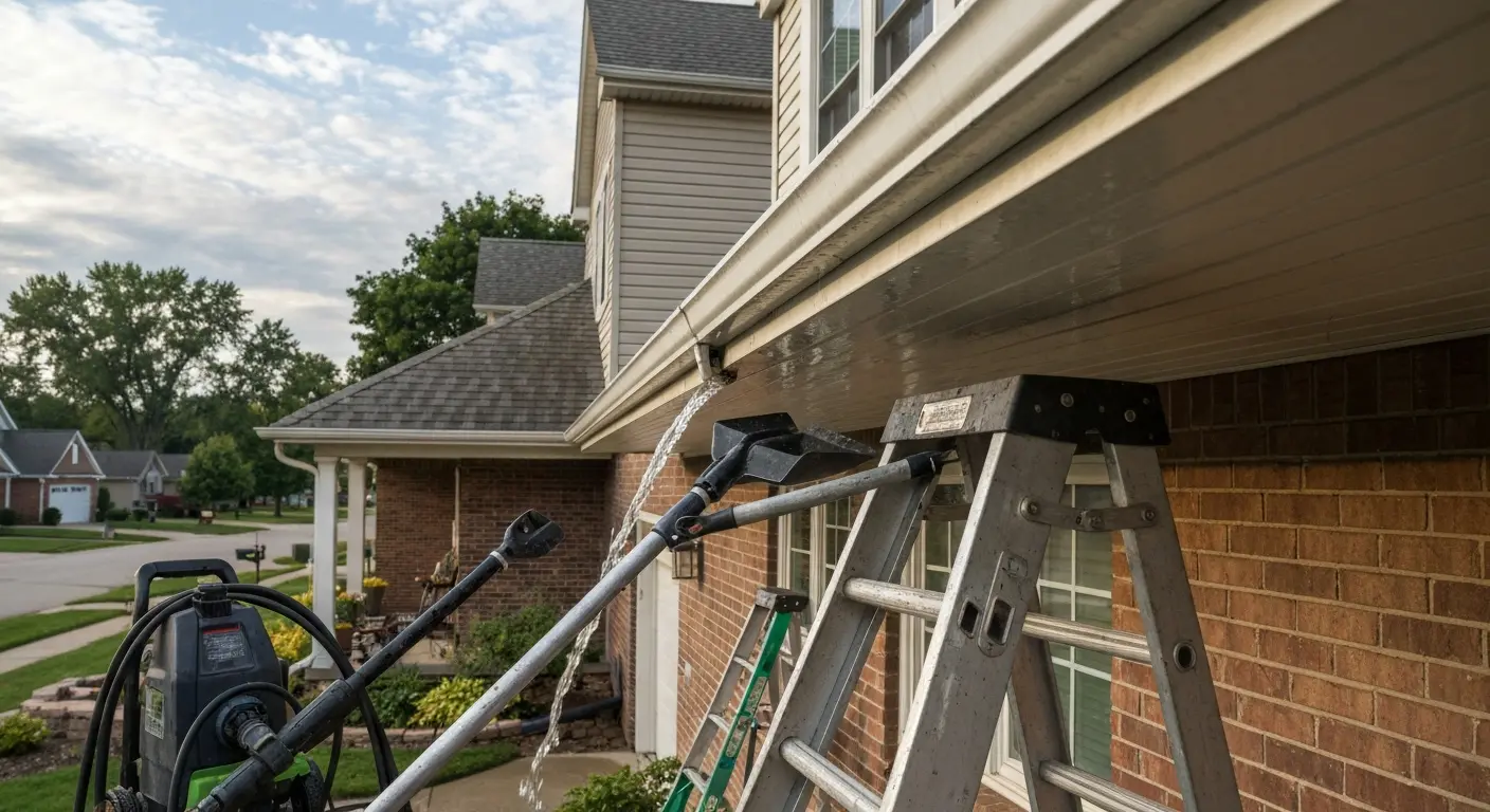 Gutter cleaning service