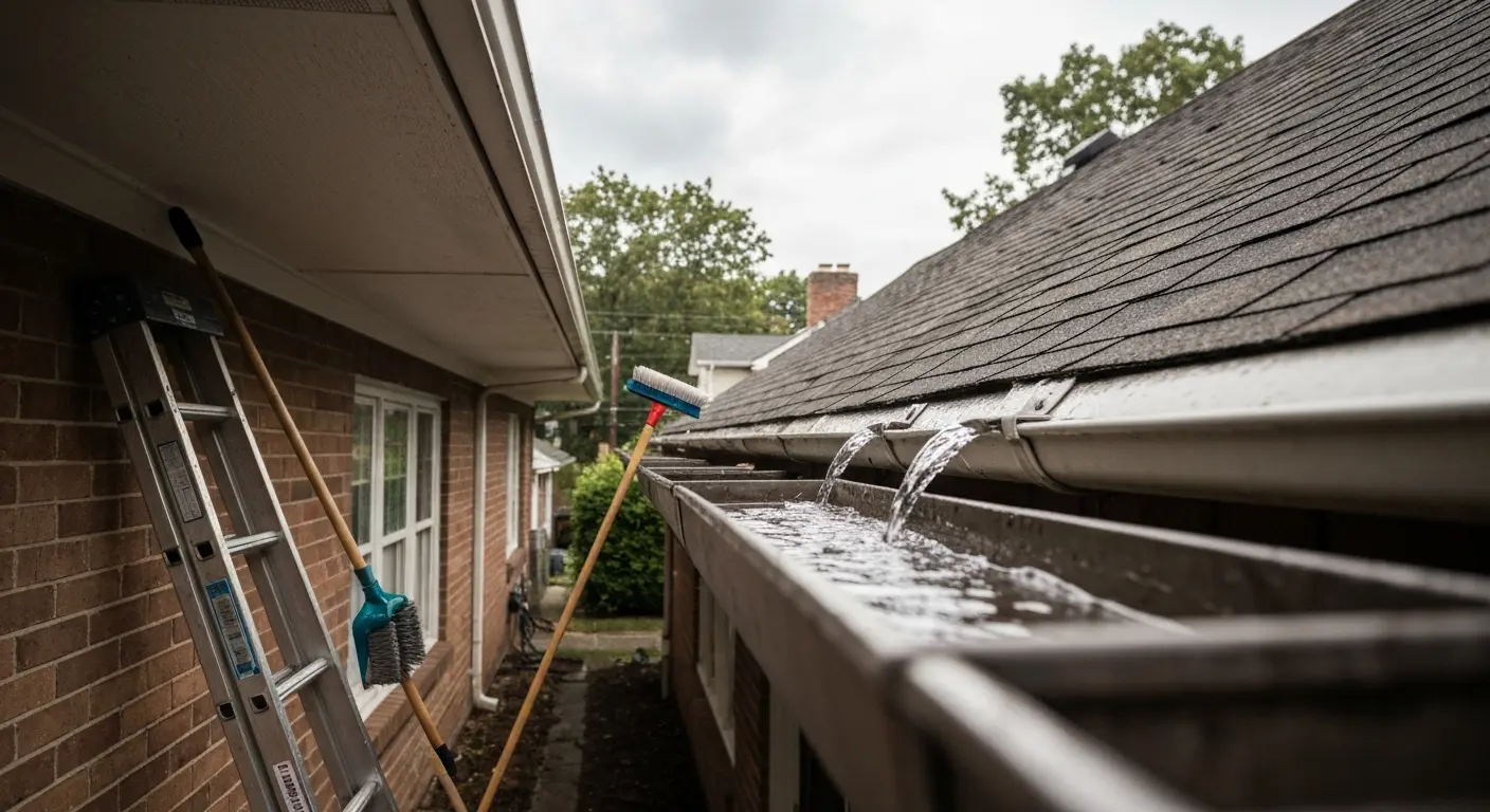 Gutter cleaning service