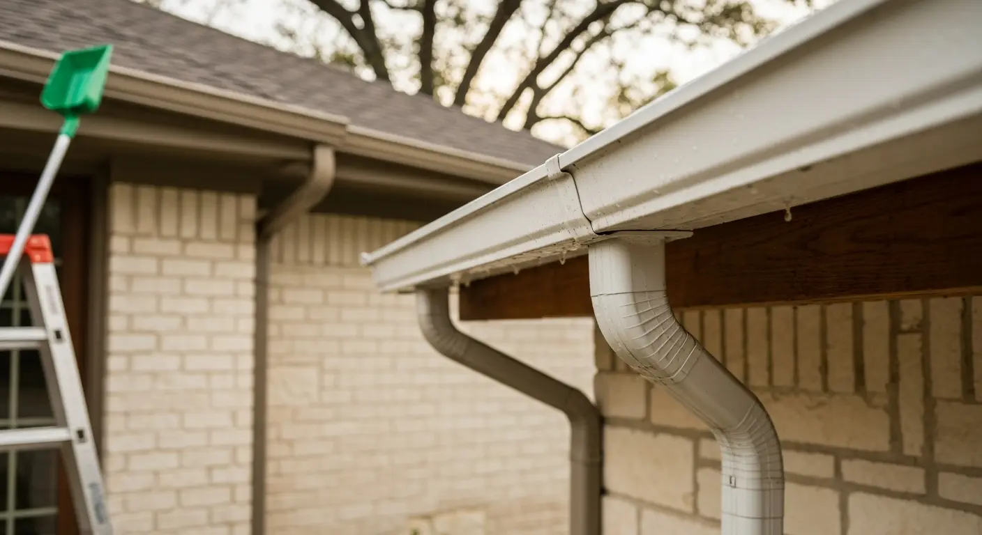 Gutter cleaning and debris removal