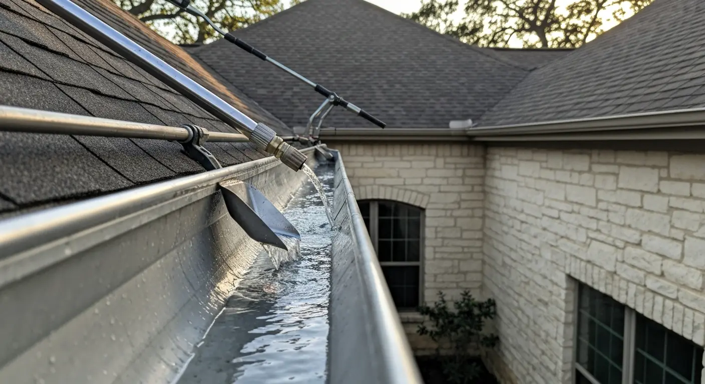 Gutter cleaning and maintenance