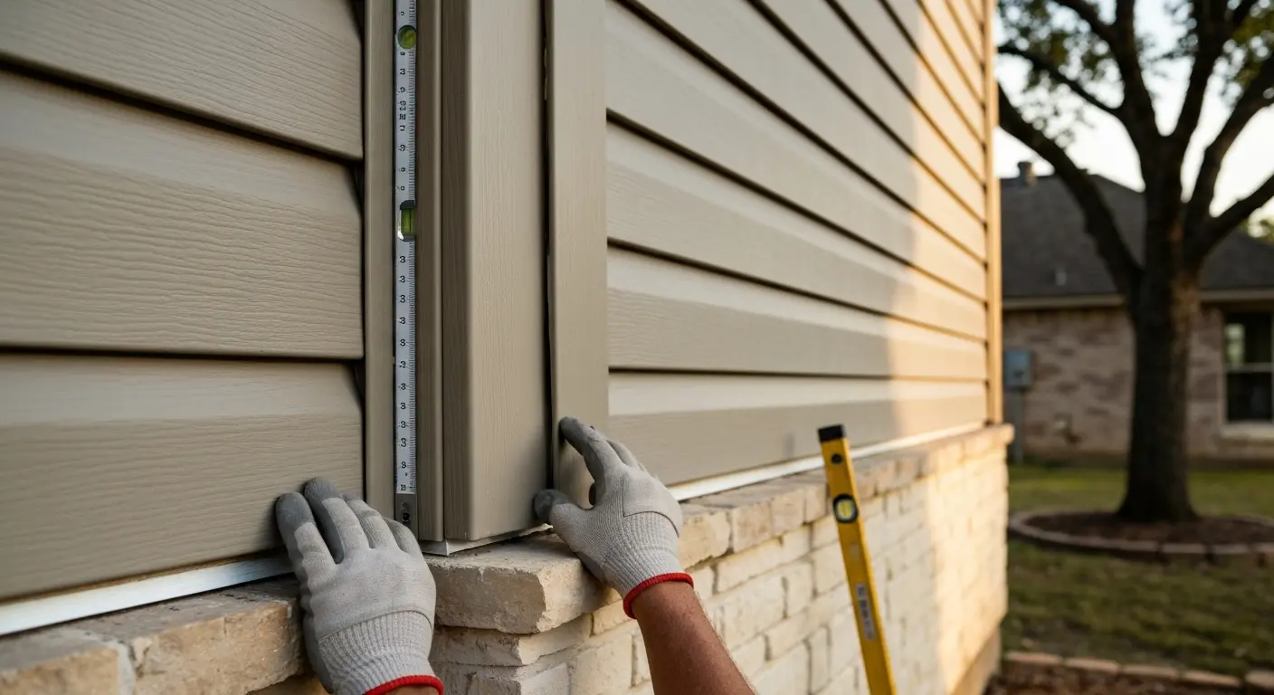 Vinyl siding installation
