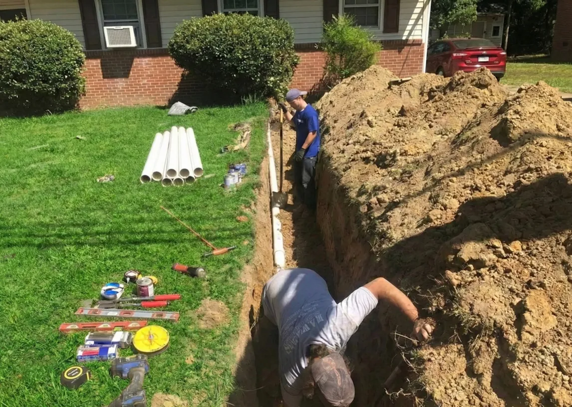Sewer and water line leak repair
