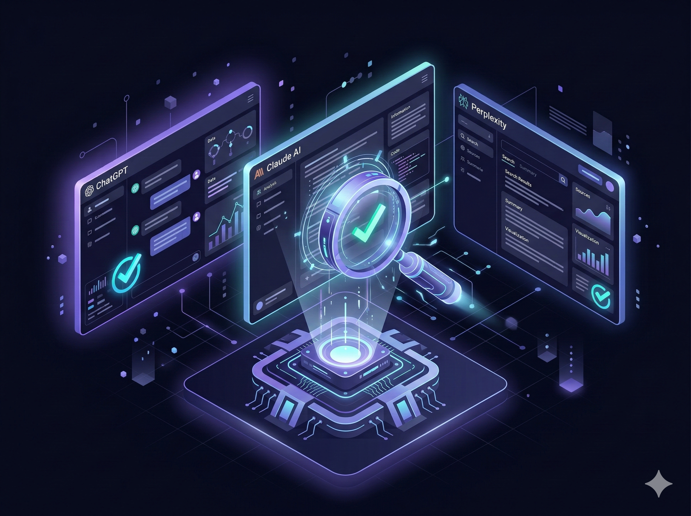 AI Visibility Audit - scanning ChatGPT, Claude, and Perplexity for brand mentions