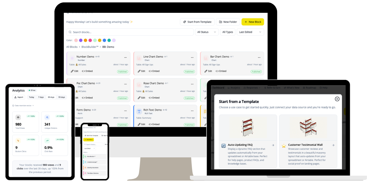 BlockBuilder Dashboard