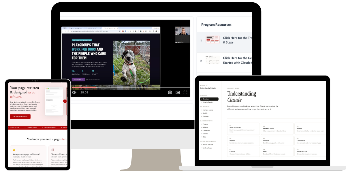 Pages in Minutes training preview