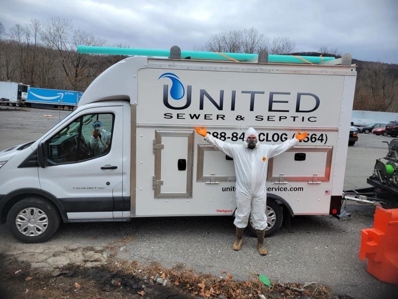 United Sewer & Septic job site