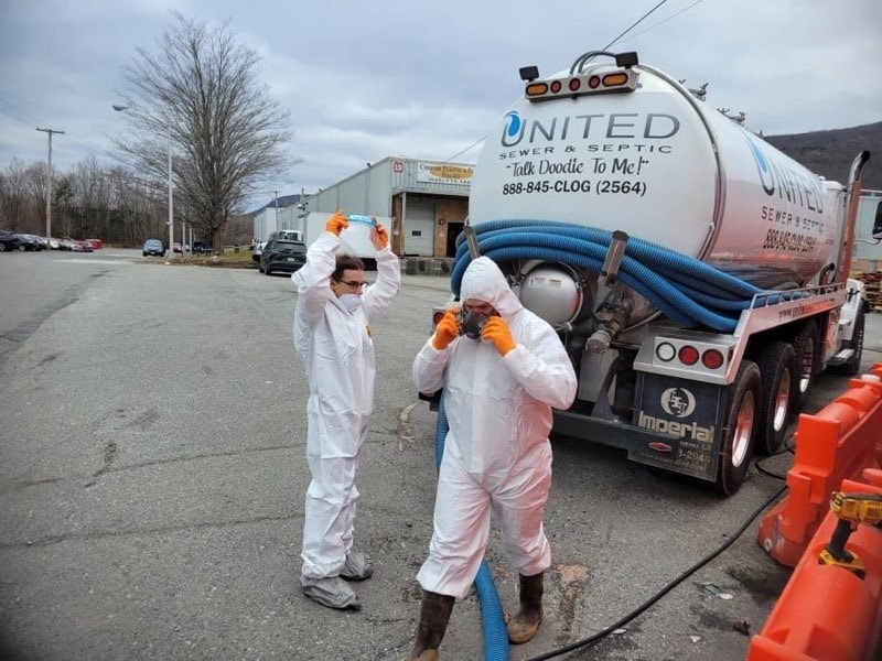 United Sewer & Septic job site