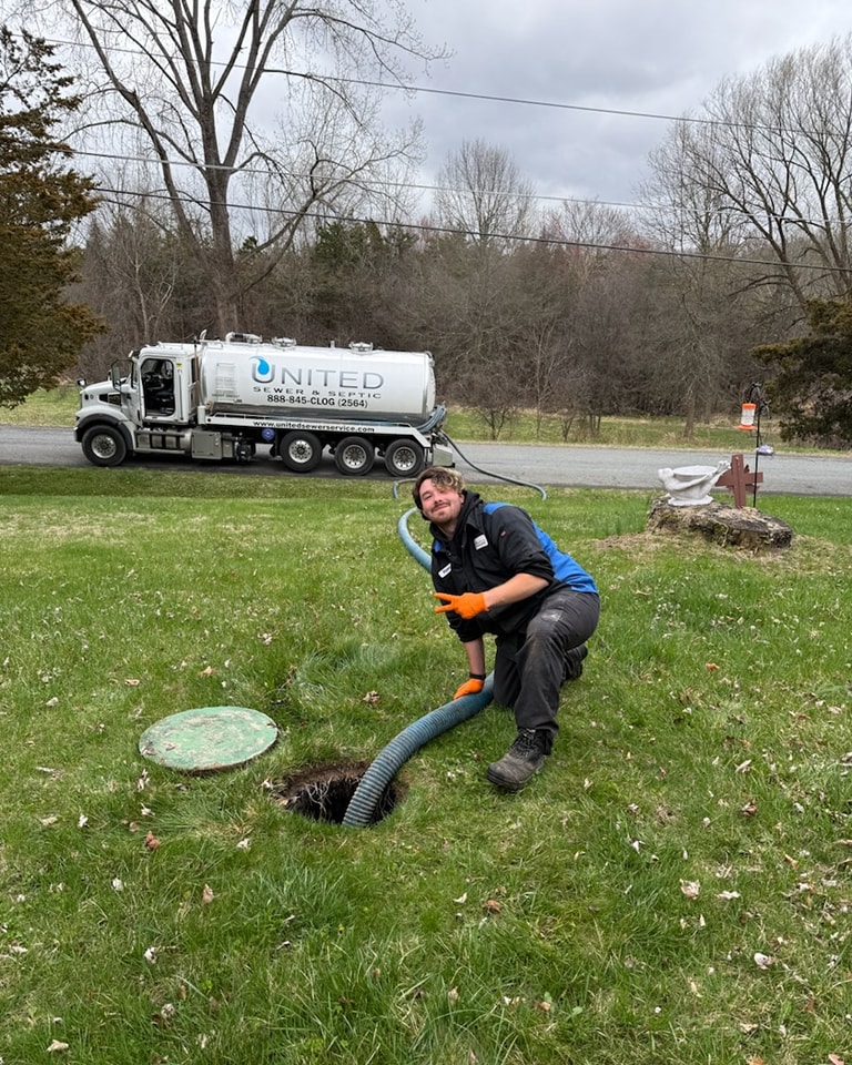 United Sewer & Septic job site
