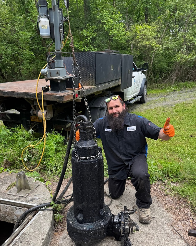 United Sewer & Septic job site