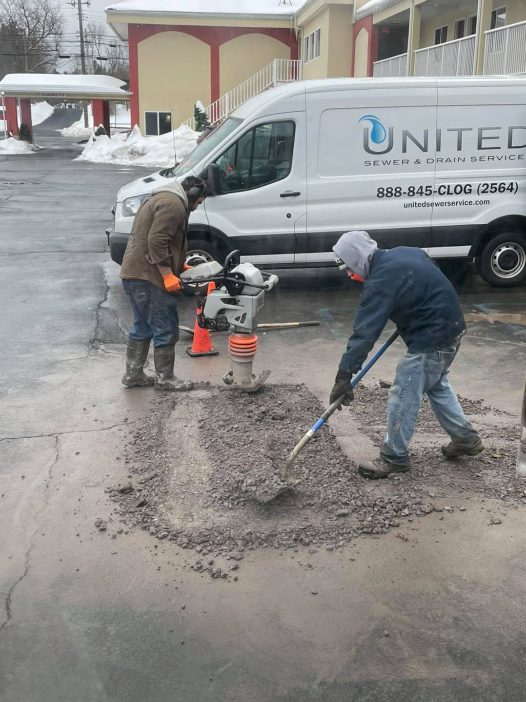 United Sewer & Septic job site