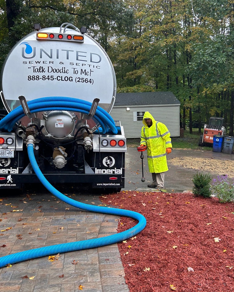 United Sewer & Septic job site