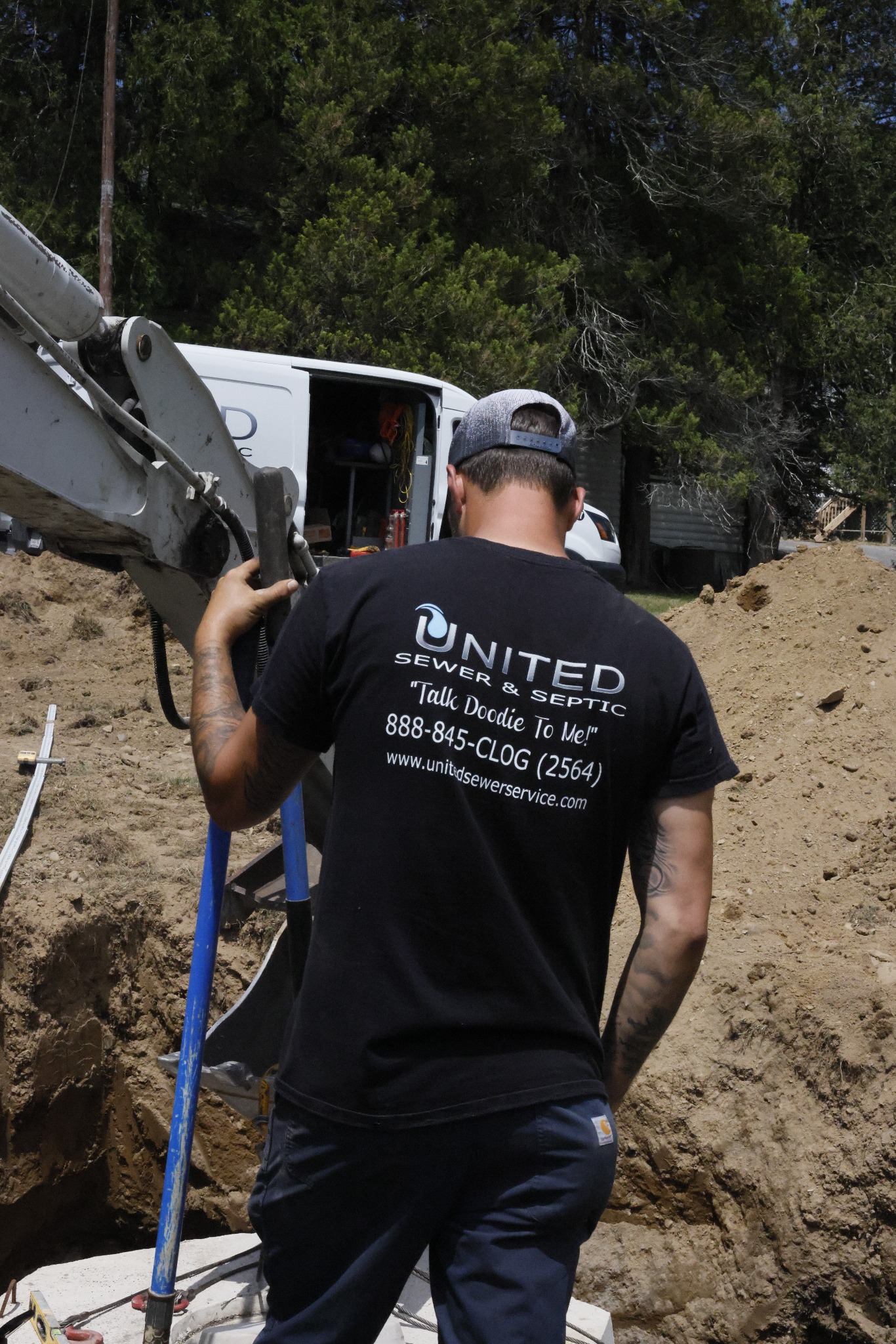 United Sewer and Septic equipment and crew