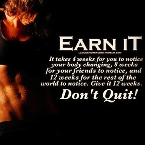 Quote: Earn it Dont Quit