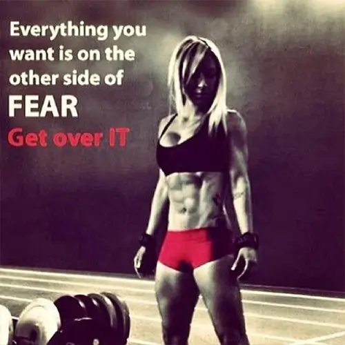 Quote: Everything you want is on the other side of Fear, Get over it