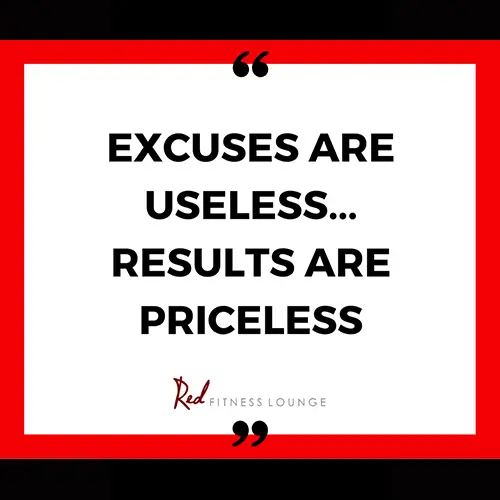 Quote: excuses are useless, results are priceless