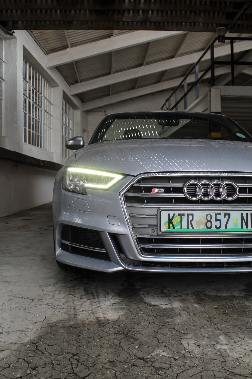 Silver 2017 Audi S3 Cabriolet image 2 for hire in Cape Town.