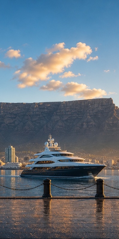 Private yacht charter on the Cape Town waterfront