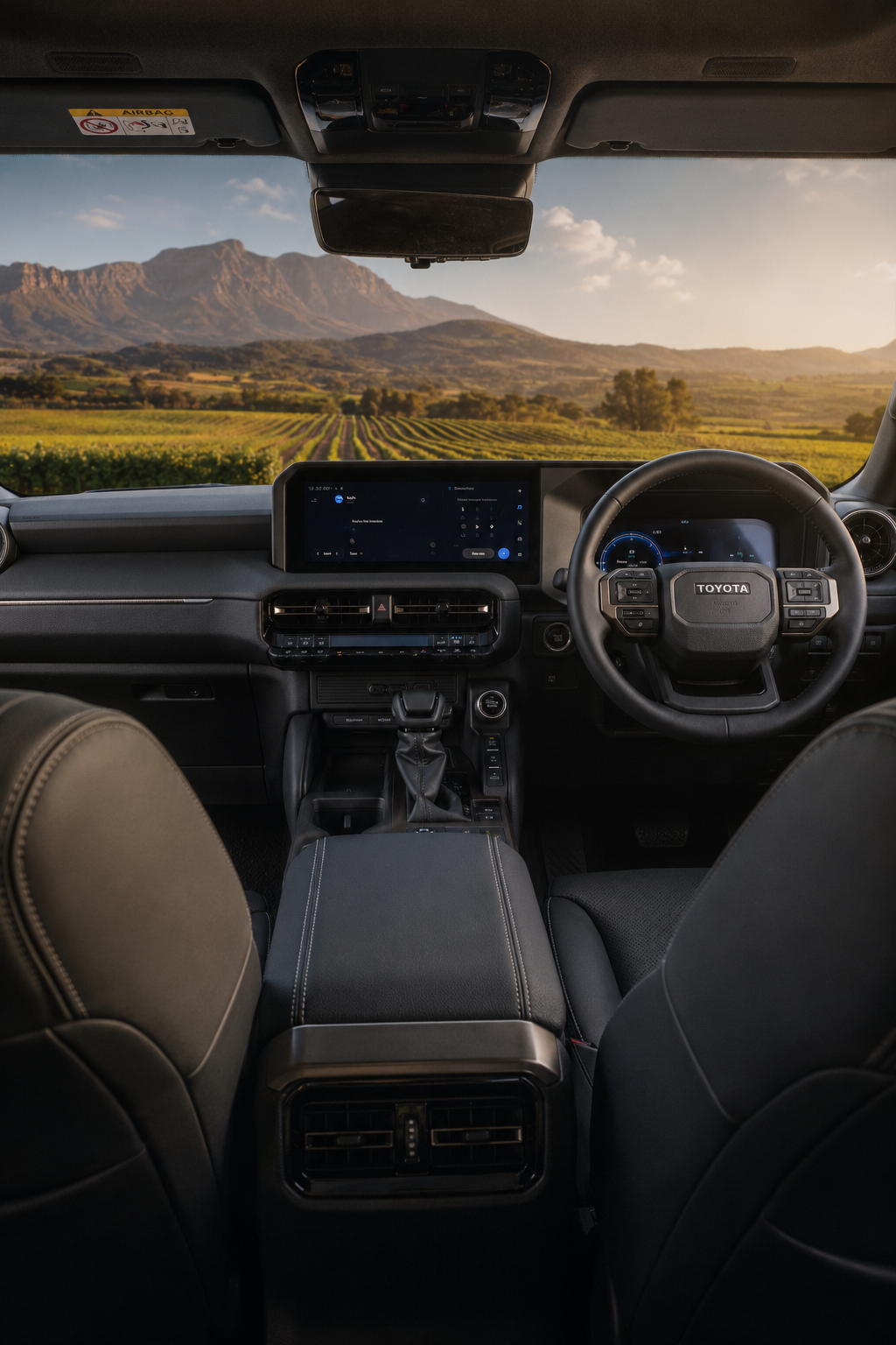 Interior view of the 2025 Toyota Land Cruiser Prado VXR 7 Seater