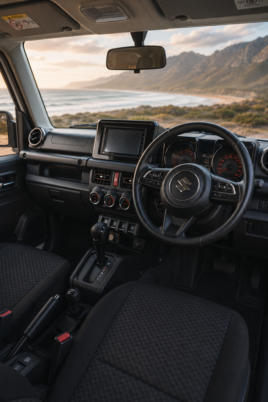 Front cabin view of the 2025 Suzuki XL6