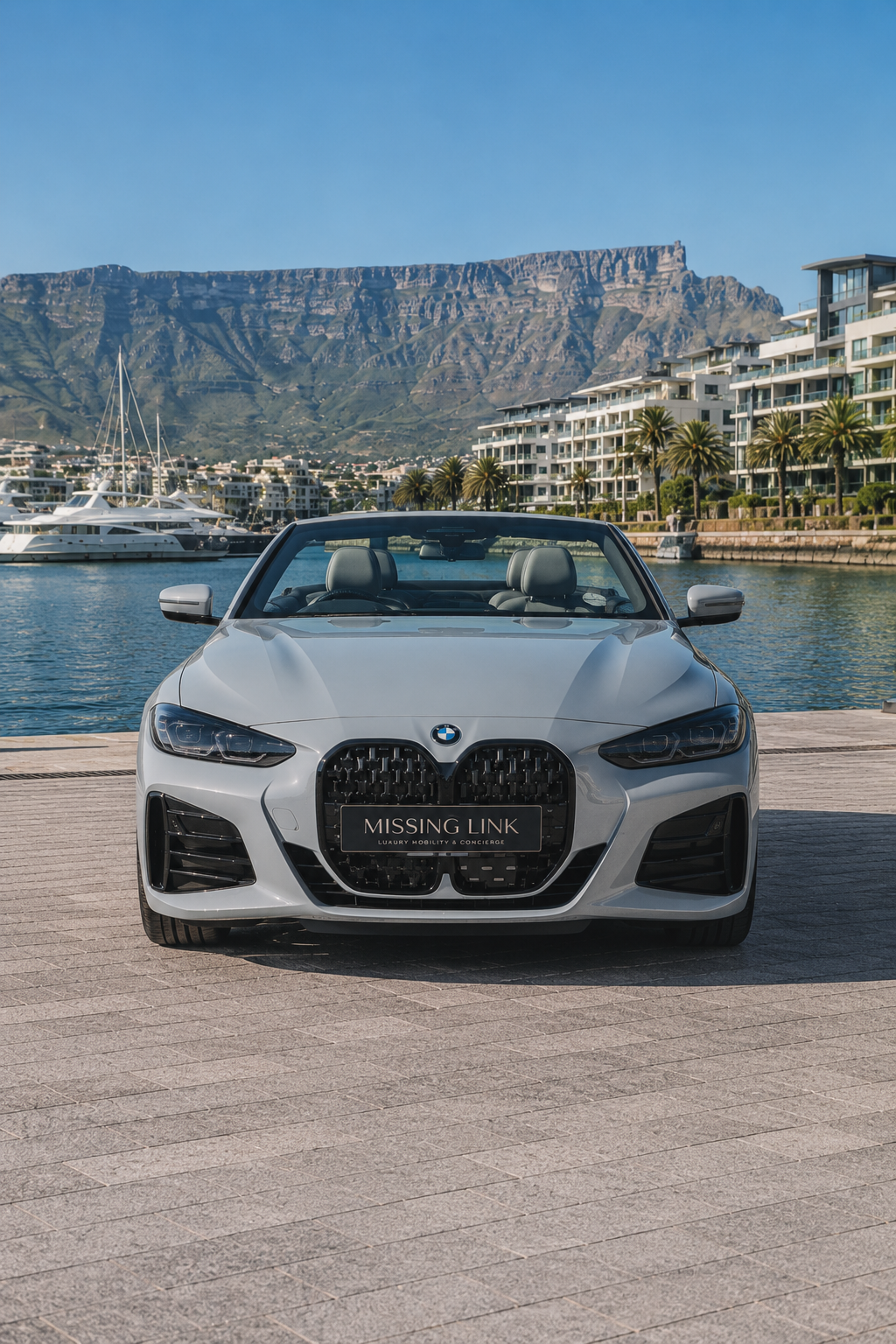 Front view of the grey 2024 BMW M440i xDrive