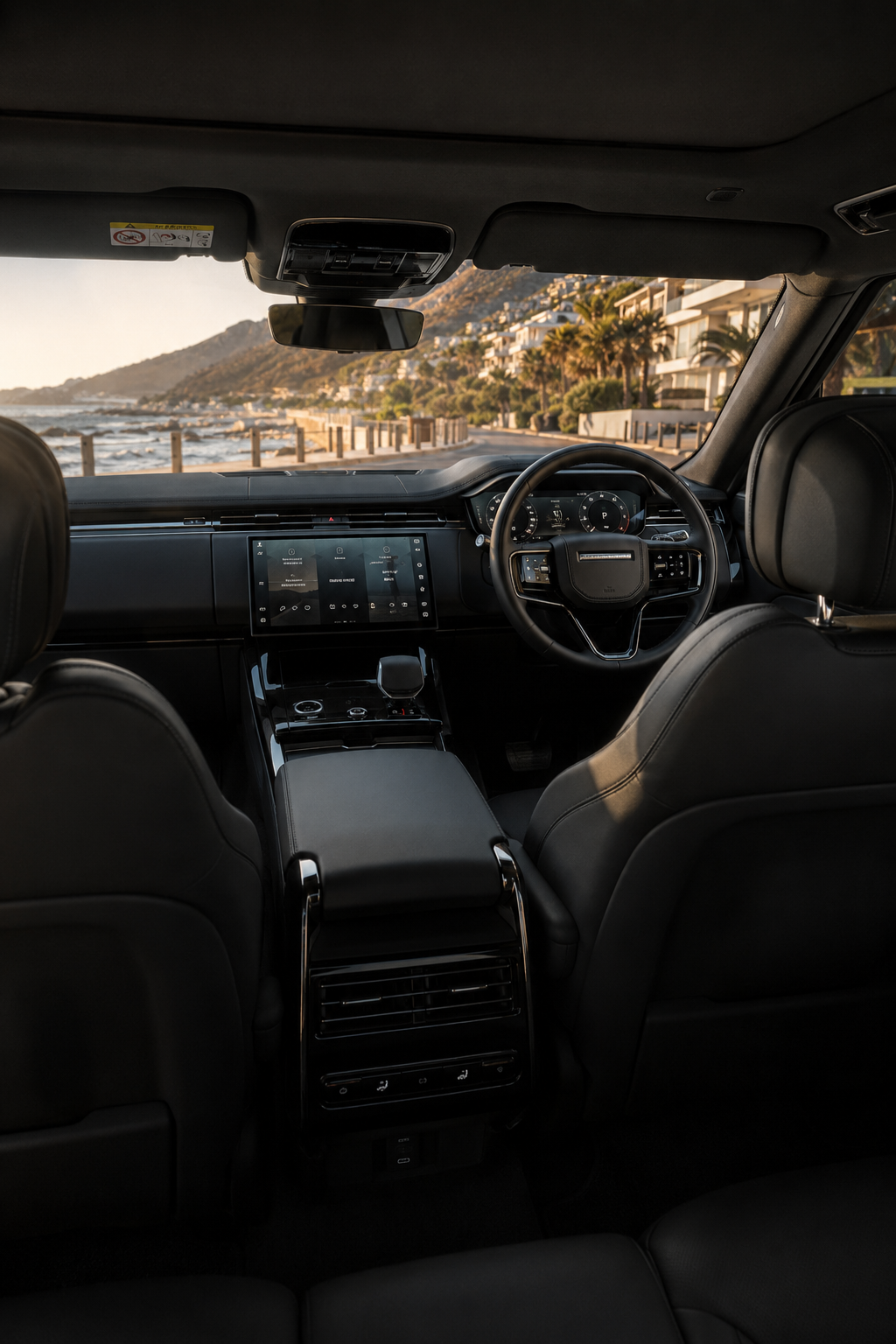 Interior view of the 2023 Range Rover Sport P530 V8 5.0