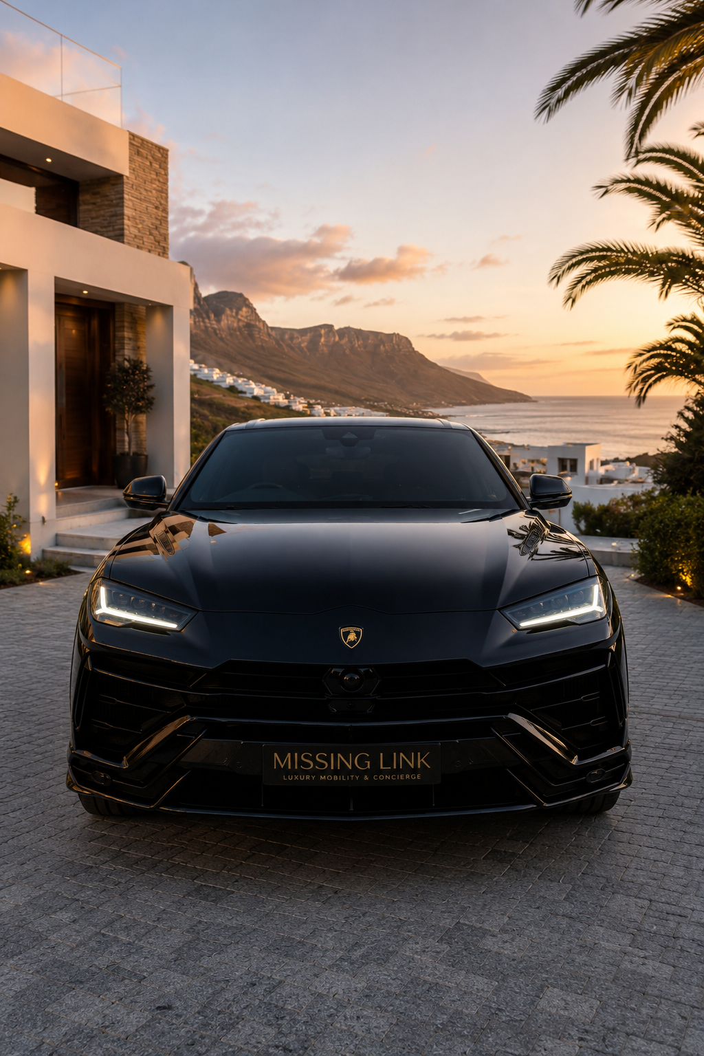 Rear three-quarter view of the 2023 Lamborghini Urus