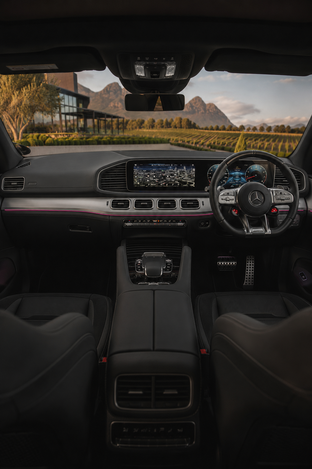Interior view of the 2021 Mercedes Benz GLE 53