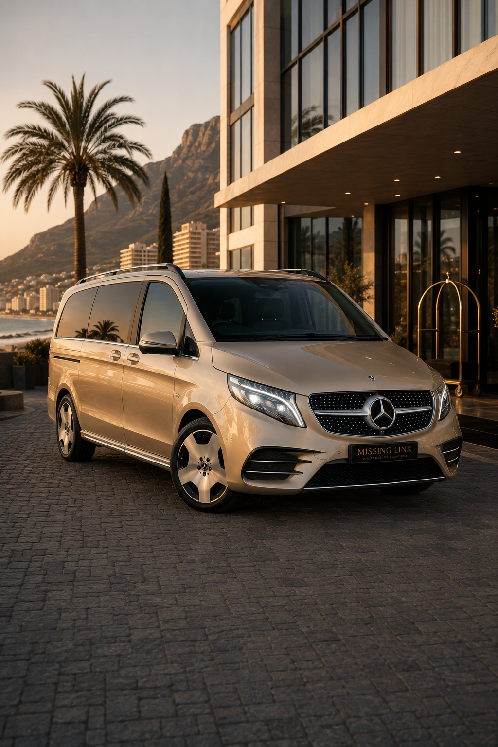 Rear cabin view of the 2026 Mercedes Benz V300d