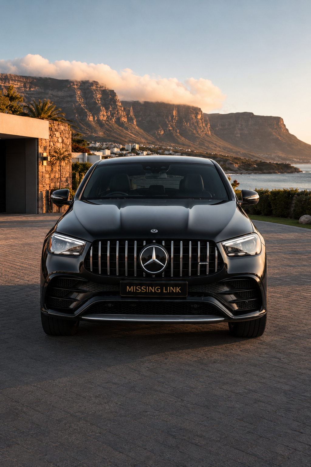 Rear three-quarter view of the 2025 Mercedes Benz GLE 450 d Coupe