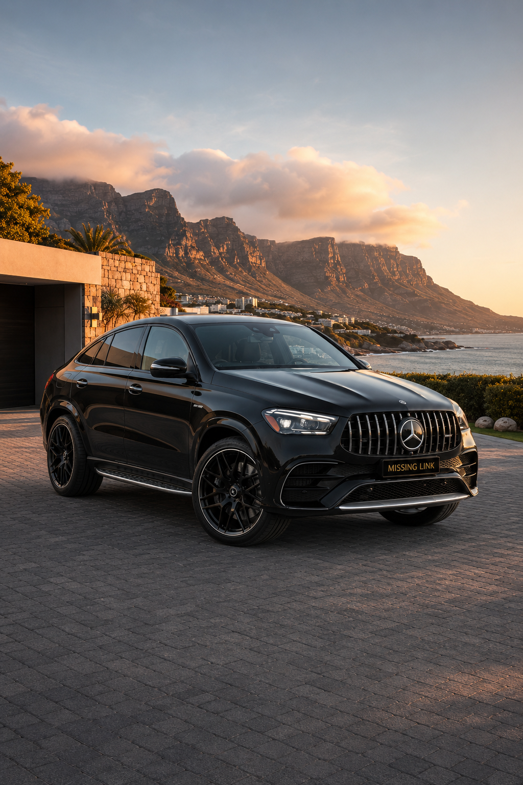 Side profile of the 2025 Mercedes Benz GLE 450 d Coupe