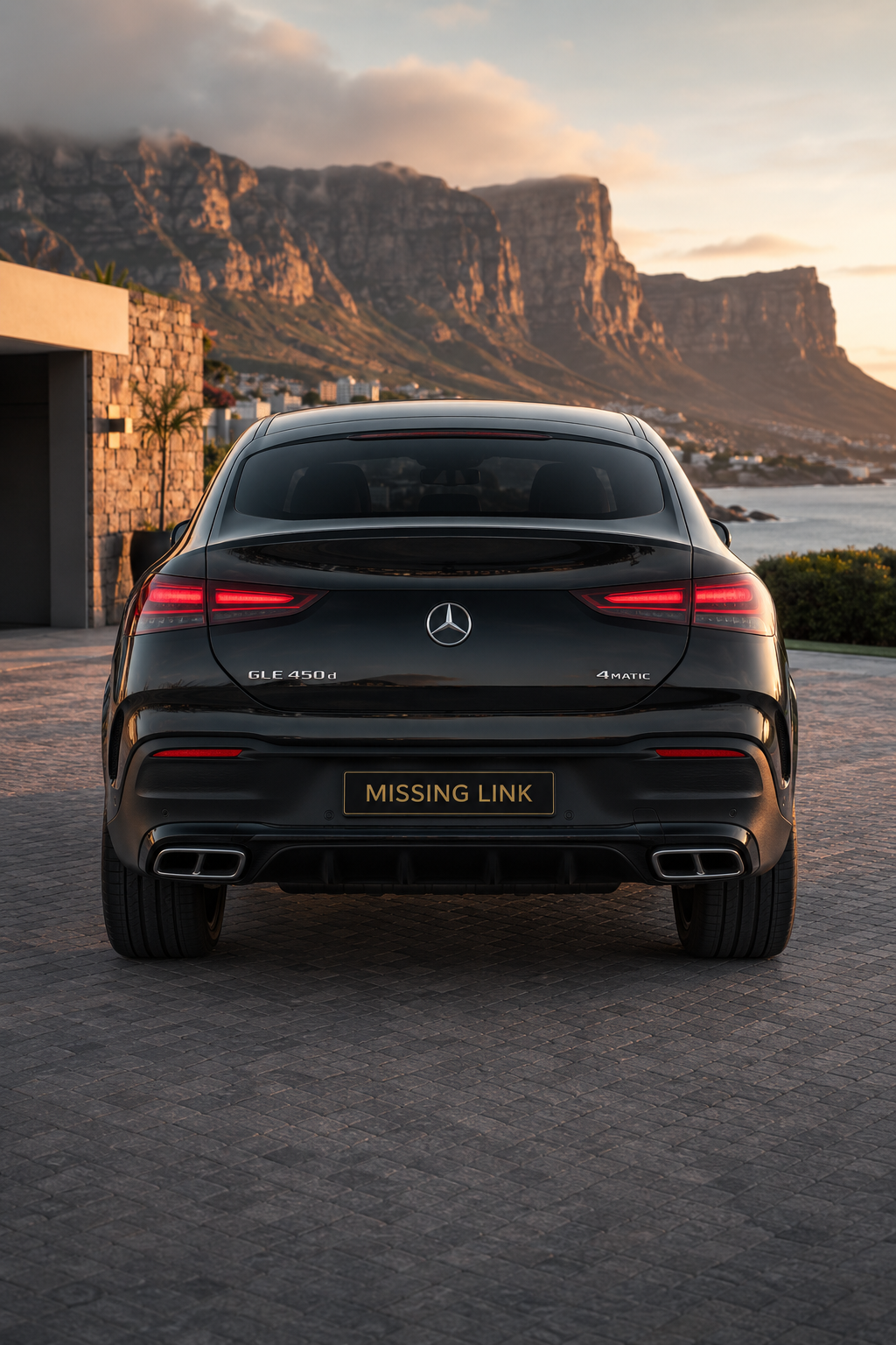 Front view of the 2025 Mercedes Benz GLE 450 d Coupe