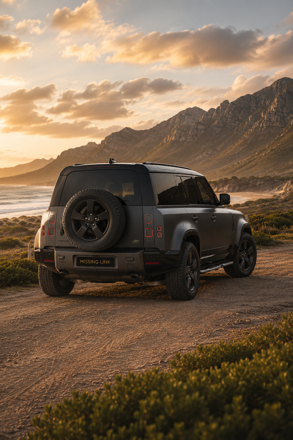 Front view of the 2023 Land Rover Defender D300 HSE