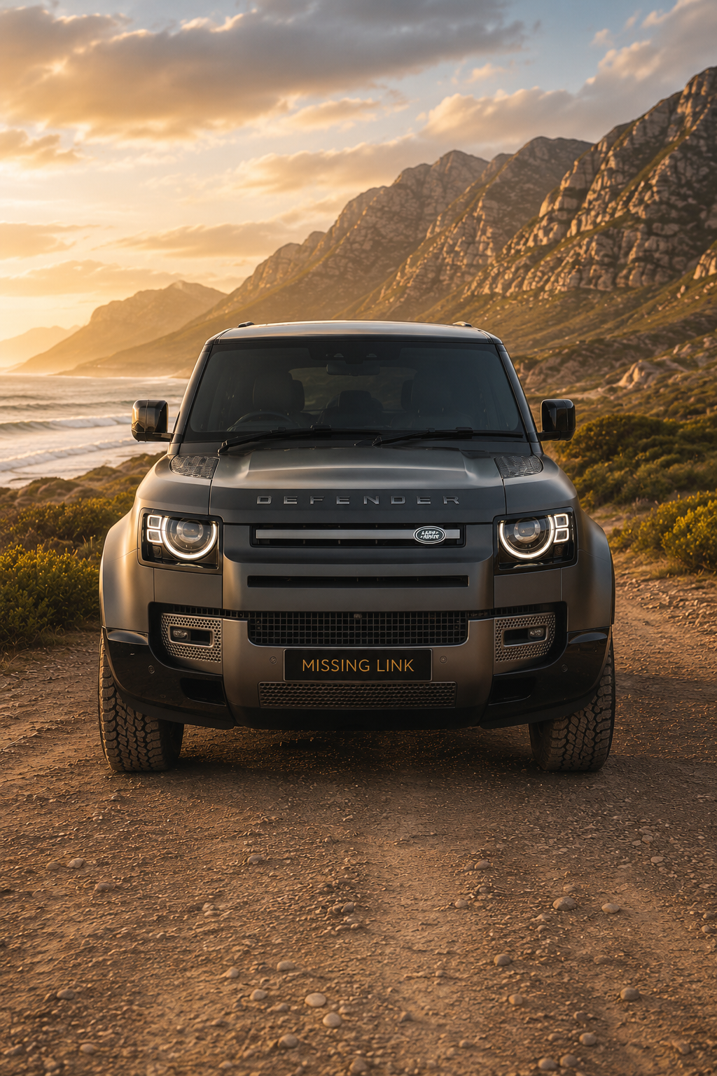 Side profile of the 2023 Land Rover Defender D300 HSE