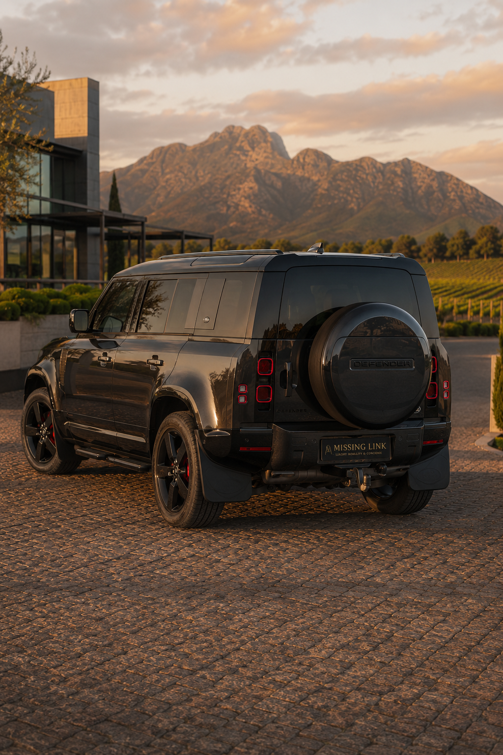 Front three-quarter view of the 2023 Land Rover Defender X