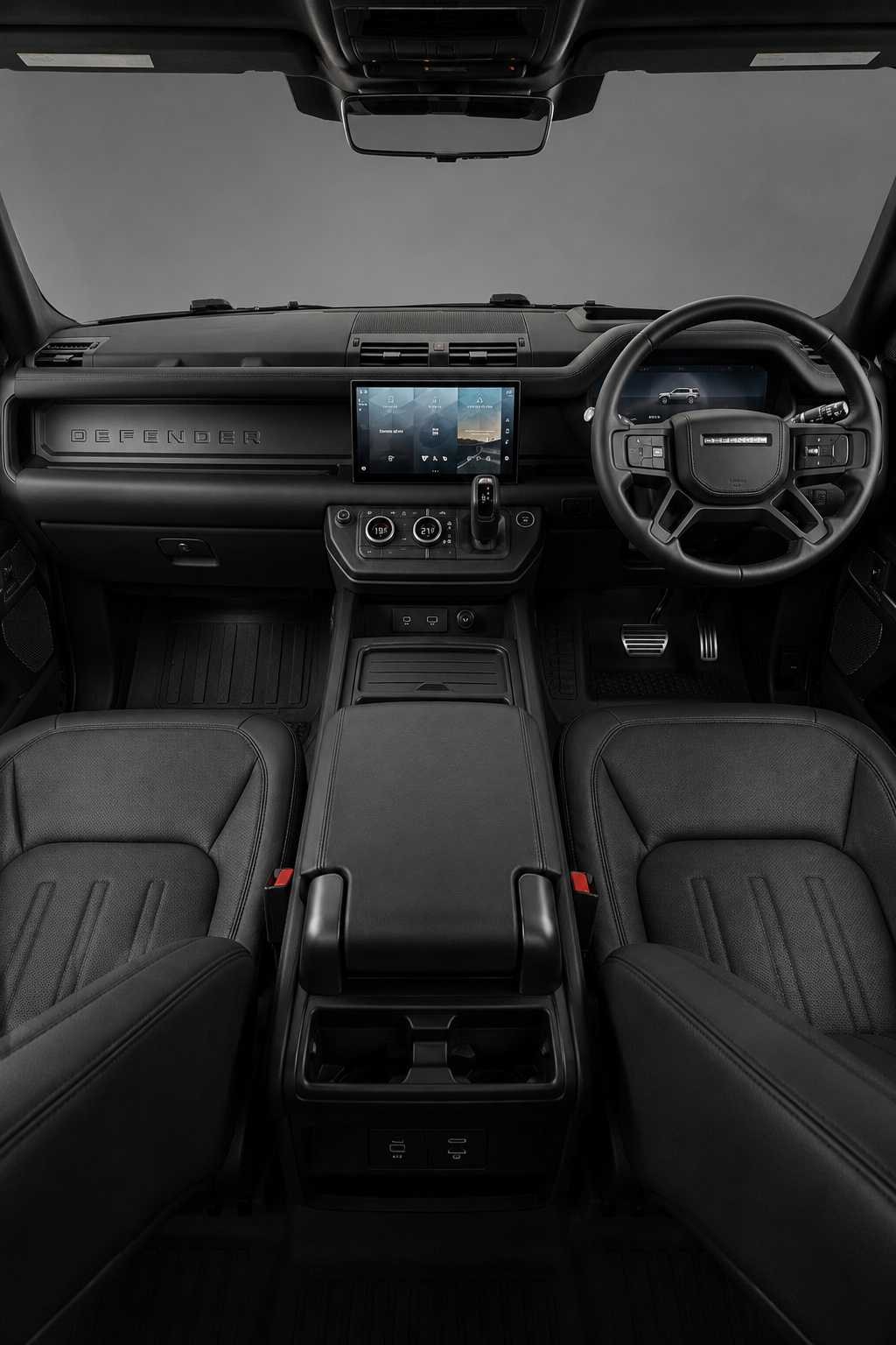Rear view of the 2023 Land Rover Defender X