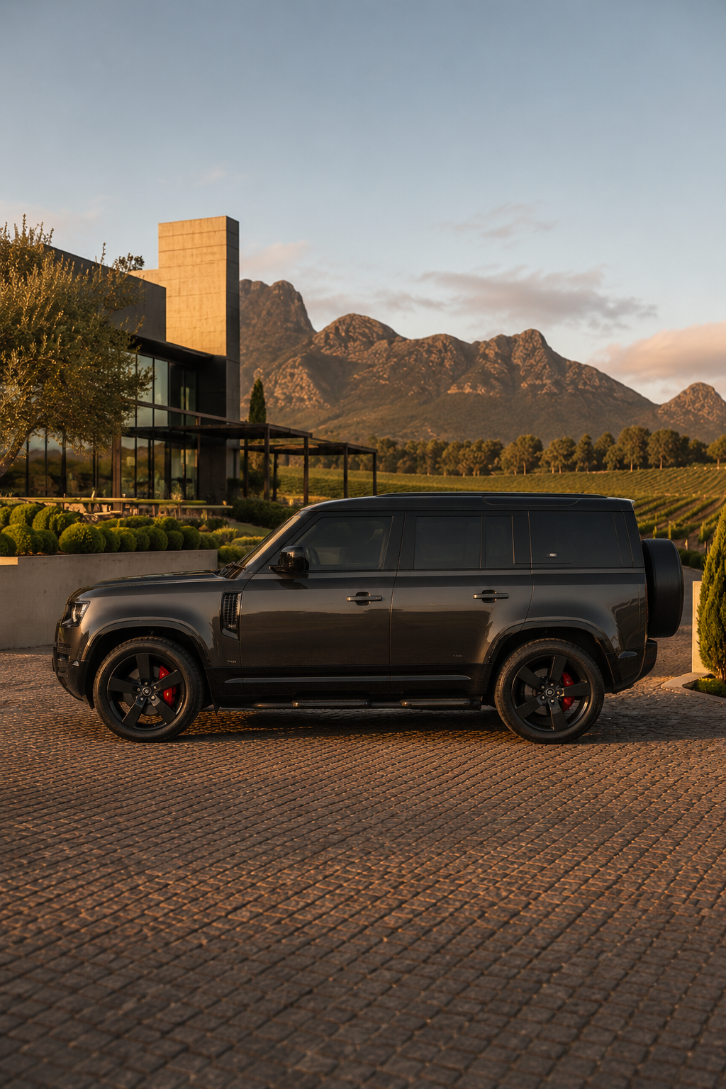 Front view of the 2023 Land Rover Defender X