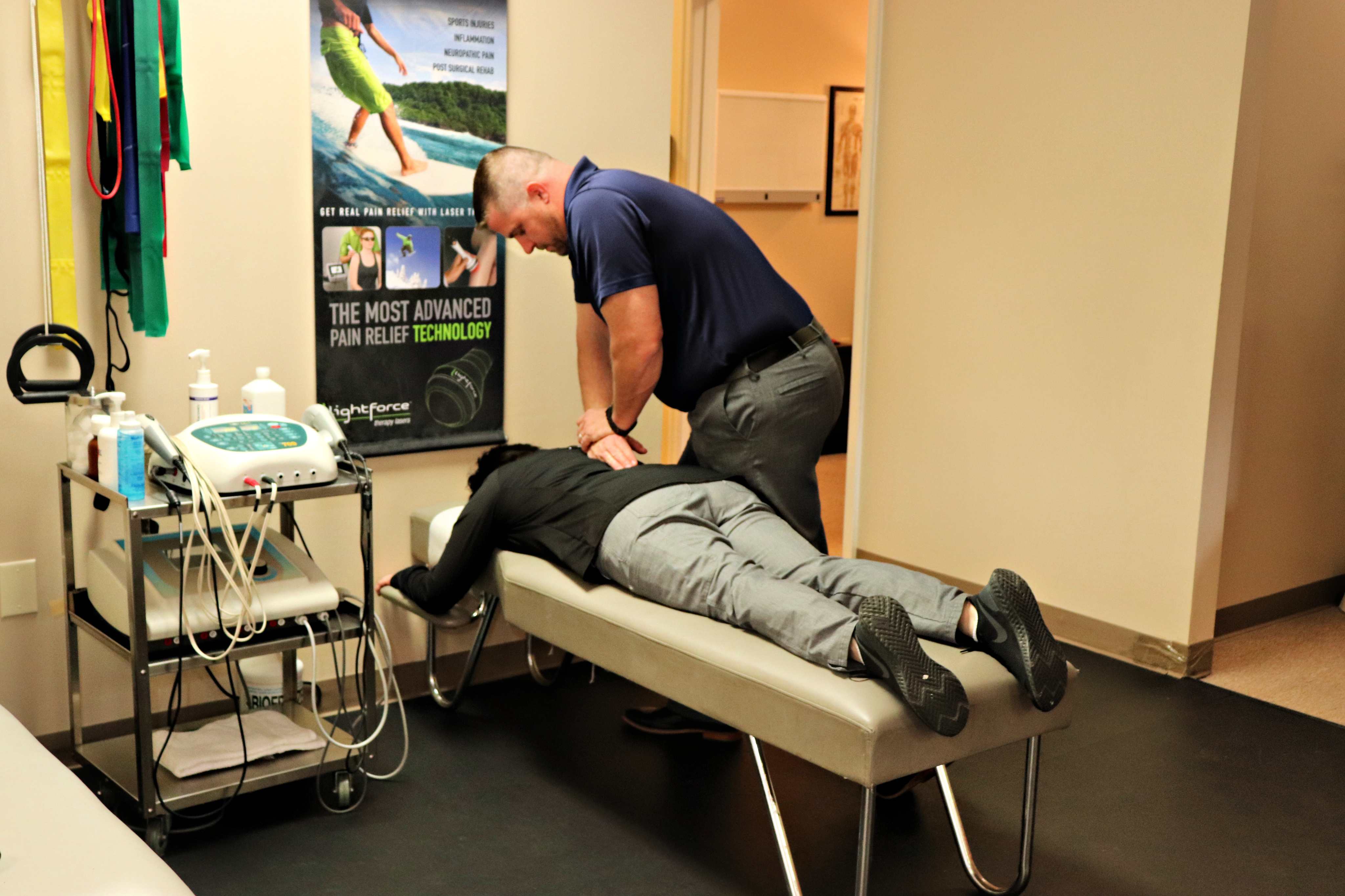 The Performance Sport and Spine team in clinic polos