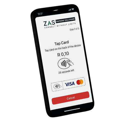 tap to pay android phone South Africa  accept card payments with phone  mobile card payment NFC android  no card machine payment  NFC payment South Africa  smartphone payment solution SA  mobile payments for small business  ZAS Tap and Pay app screenshot  tap and pay feature on Android  secure tap payment app South Africa