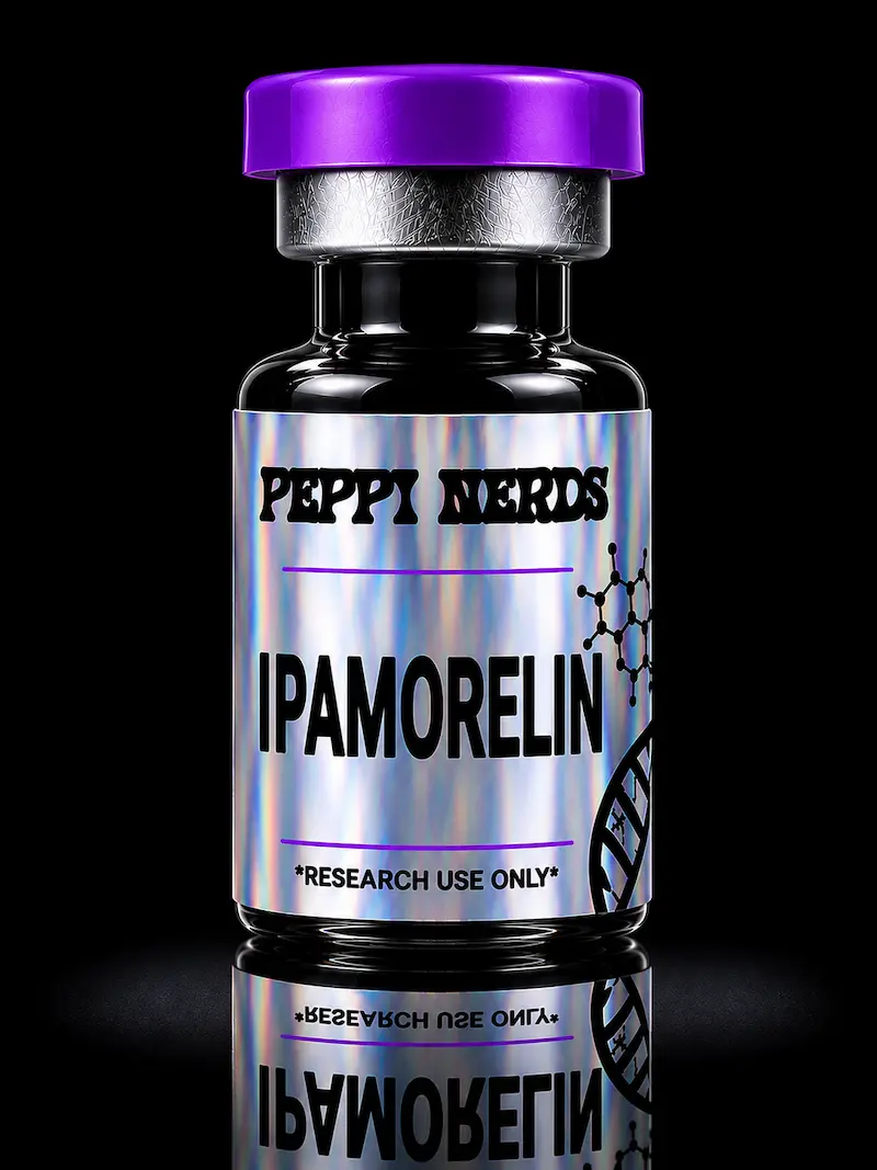 Ipamorelin vial, Peppi Nerds