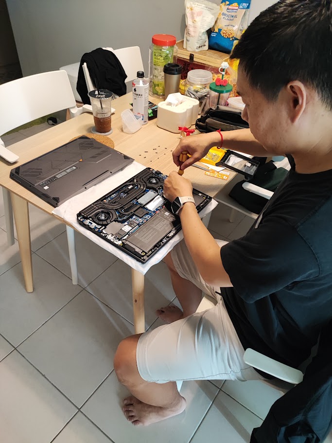 Weekend support RAM upgrade at friend house