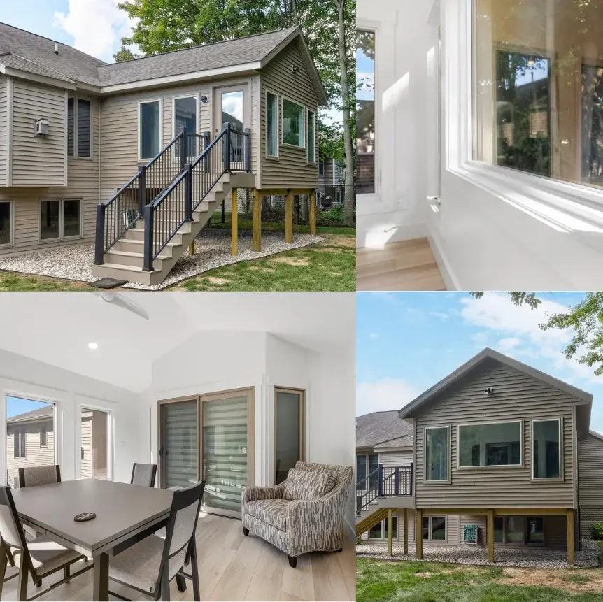 Home addition exteriors built by TPC Construction in West Michigan