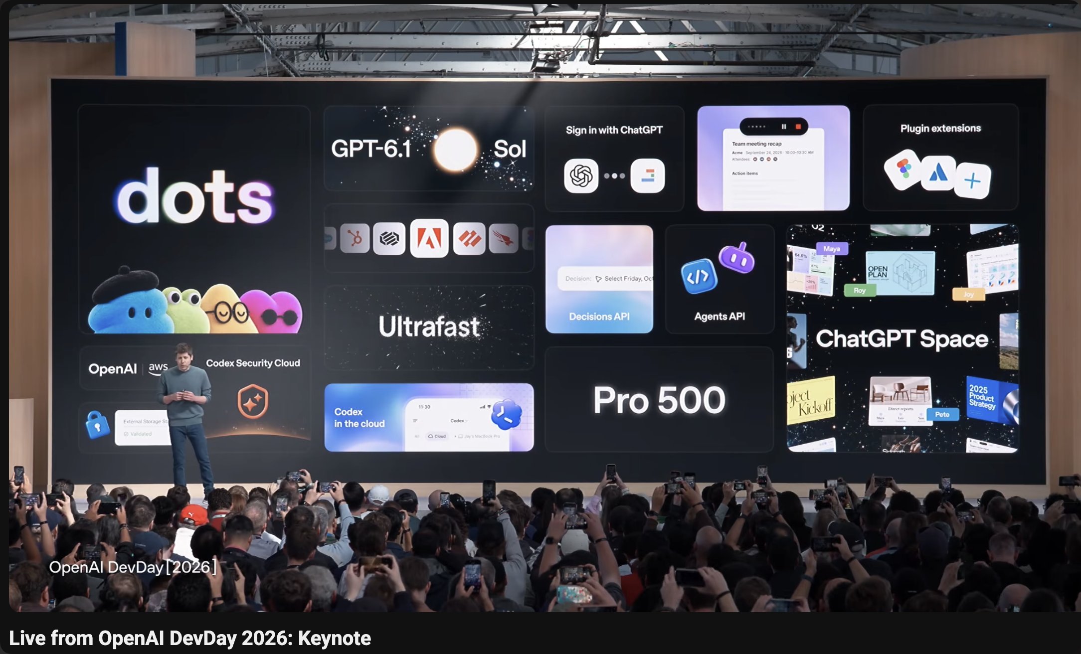 OpenAI DevDay 2026 keynote showing the latest OpenAI announcements
