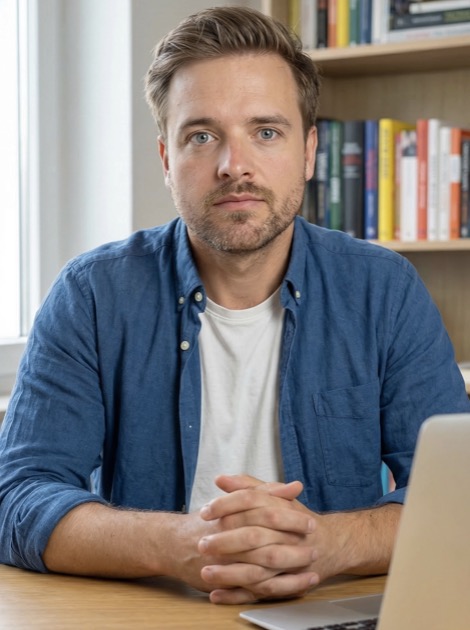 AI-generated business owner social media content example