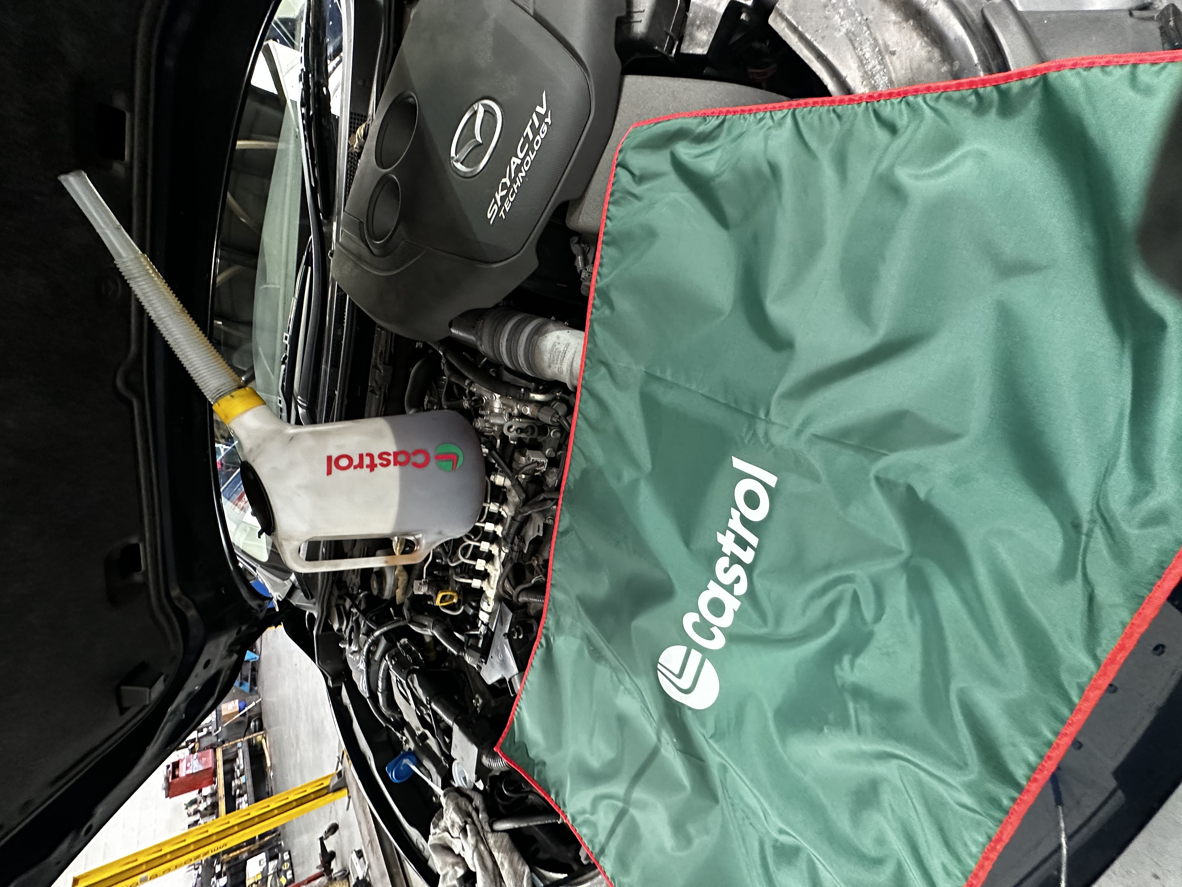Castrol engine oil used at Shaw's Service Station