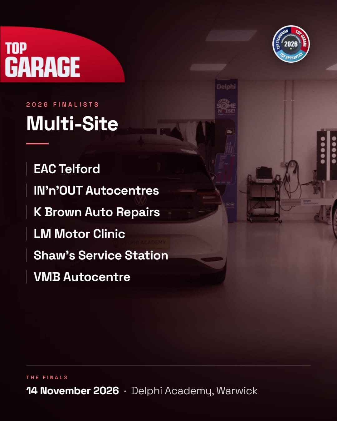 Shaw&rsquo;s Service Station named as a Top Garage 2026 Multiple Site finalist