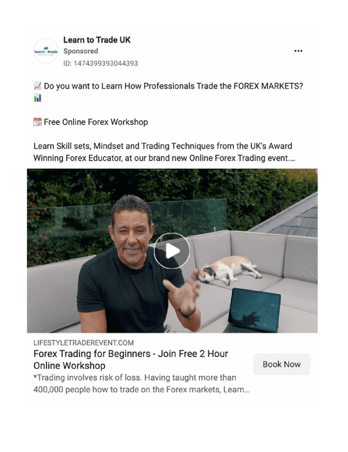 Example facebook ad image